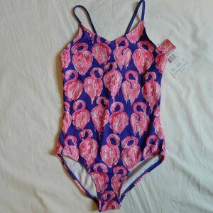 Girls size 12 Swimsuit NWT Flamingos Kanu Surf